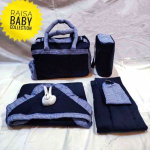 Paket Tas Bayi Set 4 in 1 / Selimut Gendongan Motif Raisa