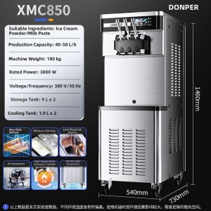 Automatic Self-Cleaning Commercial Ice Cream Machine