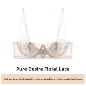 NEIZAIMIMA | French Thin Underwear Set with Anti-sagging Half Cup Bra