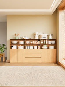 Scandinavian Solid Wood Storage Cabinet