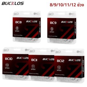 BUCKLOS MTB จักรยานโซ่ 8 9 10 11 12S ความเร็ว Ultralight จักรยานเสือภูเขาจักรยาน Corrente ทนทานกรวดขี่จักรยาน Current 10V 11V 12V