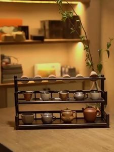 Tea Bag Container & Mug Rack Display: Optimize Your Countertop Storage