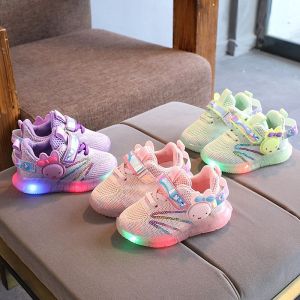 Sepatu Sneakers Anak Perempuan 028 Rabbit LED Import - Redzeal Sepatu Anak Sport Karakter Trendy
