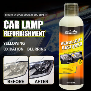 Car Headlight Restoration Cream - Brightens & Cleans Yellowed Lamps Enhances Visibility