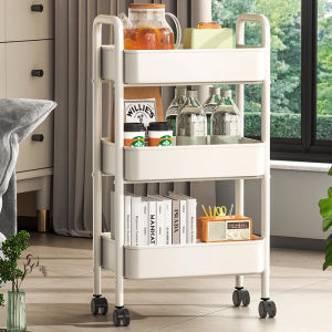 Multifunctional Mobile Home Use Multi-level Storage Trolley with Dual Handles