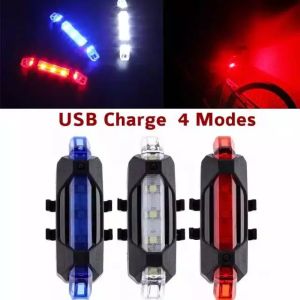 Lampu Belakang Sepeda LED USB Rechargeable Anti Air