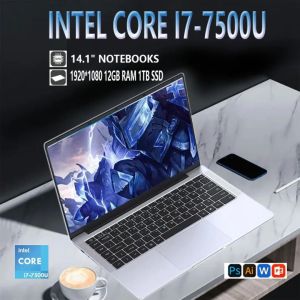 2025 14.1 "i7แบบพกพา Windows 11แล็ปท็อปคอมพิวเตอร์พีซี Intel Core i7 7500U 1920*1080โน๊ตบุ๊ค12กิกะไบต์แรม1TB 2TB SSD แล็ปท็อปสำหรับเล่นเกม