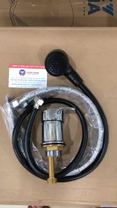 Vòi nước giường gội đầu đồng thau mạ crom nóng lạnh cao cấp