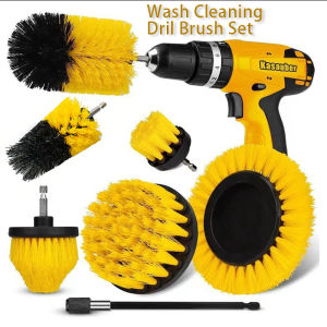 3/7pcs Drill Brush Attachment Set Electric Cleaning Scrub Brush Multipurpose Drill Brush for Bathroom Tub Tile Corner Floor Etc