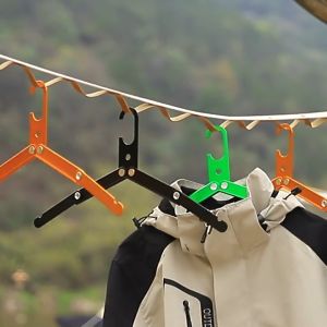 Foldable Clothes Hanger Multicolor Aluminum Alloy Clothes Drying Rack Ultralight  Travel Rack Metal Hanger