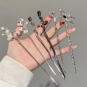 Elegant Tassel Hairpin Womens New Chinese Style Hair Accessories Traditional Hanfu Qipao Hairpin Headwear Festive Decorations