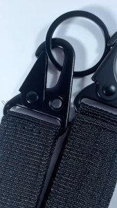 Quickdraw Carabiner Nylon Tactical Belt Cantolan Gantungan Tas Baju Kunci