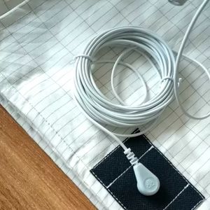 Grounding Sheet Earthing Sheet Conductive Grounding Fitted Half Mat With Earth Connection Cable Pure Silver Fiber