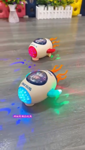 Mainan Roket Menari Otomatis Dengan Musik Dan Lampu Dancing Space Rocket Fish Electrik