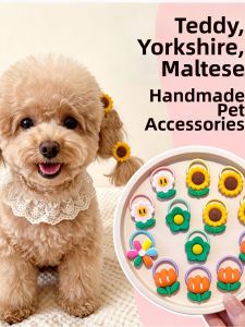 Pet Friendly Flower Hair Band for Dog Grooming