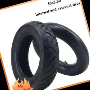 10 inch 10x2.5 Outer Tire Inner Tube for Kugoo M4/Pro Electric Scooter Pneumatic Tires Anti-skid Outer Tire Accessories