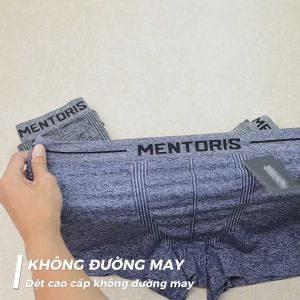 Quần Lót Boxer Nam MENTORIS Cao Cấp Dệt Không Đường May Thoáng Khí Hút Ẩm Cực Tốt Co Giãn 4 Chiều Siêu Mềm Mịn MBX05