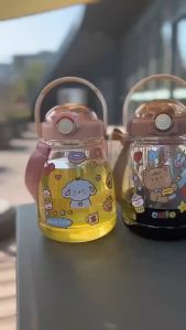 OutingSG® Cute Water Bottle High Capacity  With DIY Stickers