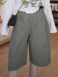 Shalldoer | Quần ống rộng họa tiết hoa mùa hè cho nữ Quần ống đứng cạp cao dáng rộng đa năng Quần áo bảo hộ lao động mỏng