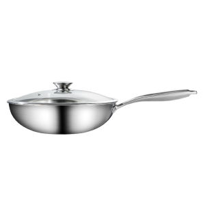 Non Coating 304 Stainless Steel Wok