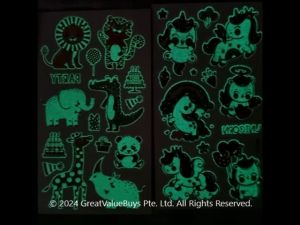 SG Kids Tattoo Sticker Glow in the Dark Luminous Body Stickers Tatoo Children Party Gift Filler