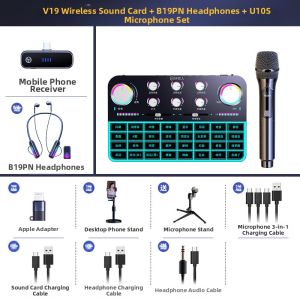 Haomuren | Wireless Singing Microphone with Recording Function for Mobile Phones