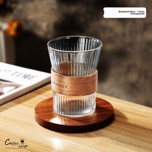 MONGDIO | Home Use High-Quality Transparent Glass Coffee Cup for Latte
