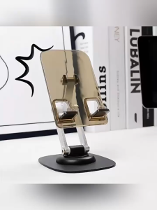 Universal Crystal Transparent Stand Foldable Holder HP Phone Tablet Adjustable 360° Portable Anti Slip AH155