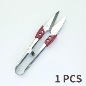 กรรไกรตัดอุปกรณ์เย็บผ้ากรรไกรตัดเส้นด้ายสแตนเลสขัดเงากรรไกรตัดด้ายสำหรับเย็บปักถักร้อยงานปักครอสติชด้ายตัวยู