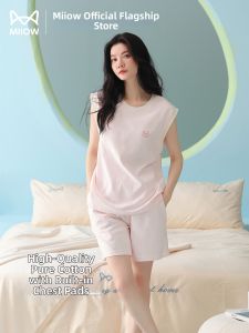 MiiOW | Summer Padded Cotton Simple Sleeveless Thin Home Wear
