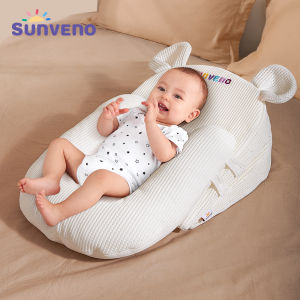SUNVENO Multifunctional Breathable Baby Anti spill milk pillowPortable Newborn Feeding MattressesDifferent Combinations Spill Proof Ramp Pad for 0-1 years old Infant