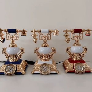 [MSIA SHIP] Vintage Telephone Design Clock with Bed Lamp Home Room Decor Birthday Christmas Gifts Jam Bentuk Telefon dengan Lampu Bilik Tidur Hadiah Hiasan Bilik Tidur