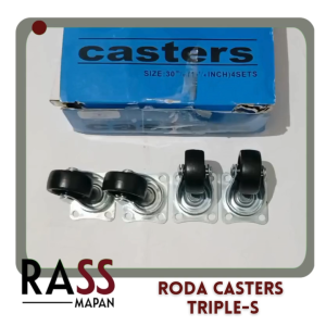 Roda Dipan Kursi meja Etalase Casters Triple-S SSS