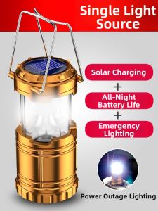 BAQILING | Emergency Long Battery Life Solar Powered Charging Atmosphere Camp Light
