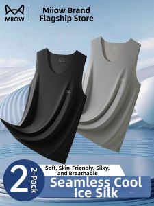 MiiOW | Ice Silk Seamless Mens Vest for Summer