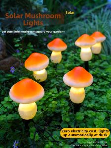 HaoGreen | Solar Outdoor Mushroom Shaped Decorative Light