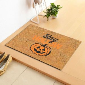 VIKAMA Halloween Scarecrow Door Mat Washable Non slip Floor Mat Indoor and Outdoor Entrance Floor Mat Home Decoration