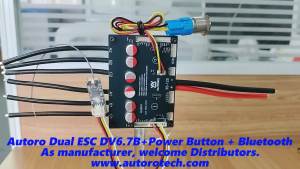 Autoro DV6.7B ESC W. Bluetooth BLDC FOC Motor Controller 12S 50A Based on VESC 6 Controller for DIY Electric Skateboard Scooter