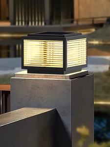 SXH Solar Stake Light Outdoor Villa Garden Courtyard Light Gate Post Light Main Gate Pillar Light Outdoor Perimeter Wall Light Stand