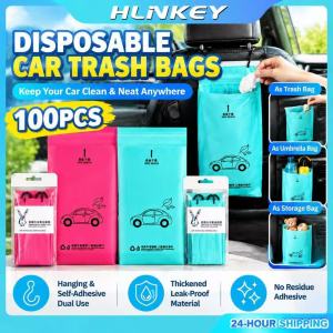 Hlinkey 50/100Pcs túi rác xe hơi Treo Và tự dính Dùng Một Lần chống rò rỉ Thùng rác Cho lưng ghế ô tô Bảng Điều Khiển Lưu Trữ Tổ Chức Phụ Kiện