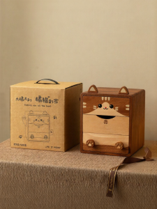 NORDIC MORE | Cute Cat Desk Drawer Storage Box
