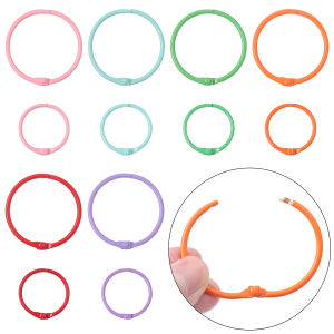 30mm/43mm Key Ring Colorful Open Rings Buckle Keychain Connector Clasps For Diy Jewelry Making Supplies Key Chain Accessories