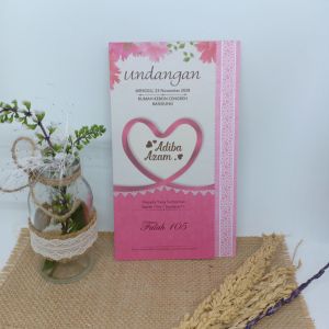 (100 pcs) Undangan Pernikahan Simple Mewah Termurah F105