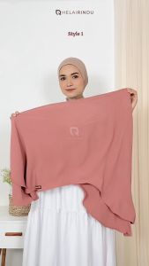 𝐇𝐄𝐋𝐀𝐈𝐑𝐈𝐍𝐃𝐔 - Hijab Pashmina Inner Oval Crinkle Menutup Leher Rhaya