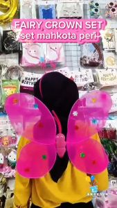 Set Mahkota Peri / Crown Set / Mahkota Tongkat Sayap Kupu-Kupu Ungu