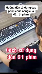 Đàn Piano 61 Phím + Tặng Kèm Sạc Và Mic Cho Bé Học đàn - Hàng Cao Cấp Bàn phím đa chức năng: Bàn phím trẻ em là 61 phím điều khiển âm lượng/nhịp độ 8 bộ gõ 6 bản demo 10 nhịp điệu 16 âm chức năng ghi và phát và chức năng chương trình