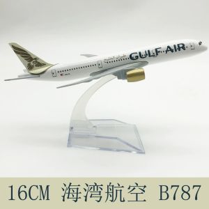 16cm B787 Gulf Airways Simulation Metal Alloy Airplane1:400 Scale Aircraft Model With Landing Gear Aviation Enthusiast Gift