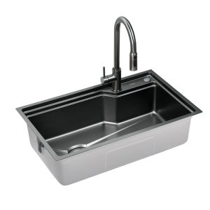 Nuomi | 304 Stainless Steel Multifunctional Single Basin Kitchen Sink
