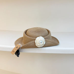 Mũ Rơm Xuân Hè Mới 2025 Cho Nữ Mũ Rơm Chống Nắng Họa Tiết Hoa Thanh Lịch Mũ Rơm Đi Chơi Thời Trang Mũ Rơm Phong Cách Mới