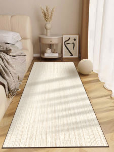 Waterproof Cream Style Minimalist Long Thick Carpet